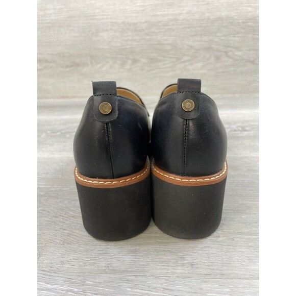 Naturalizer Darry 2 Women's 7M Black Leoperd Print Suede Leather Chunky Loafer - Picture 4 of 12